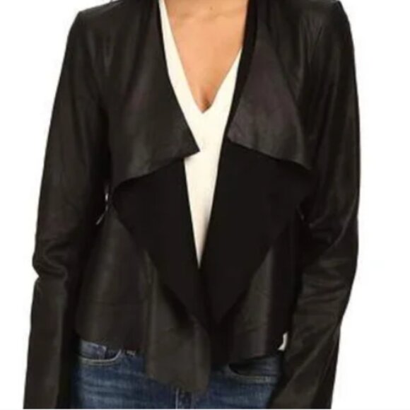 BB Dakota Patina Leather Thin Jacket Open Flap Size L NWOT - Picture 1 of 1